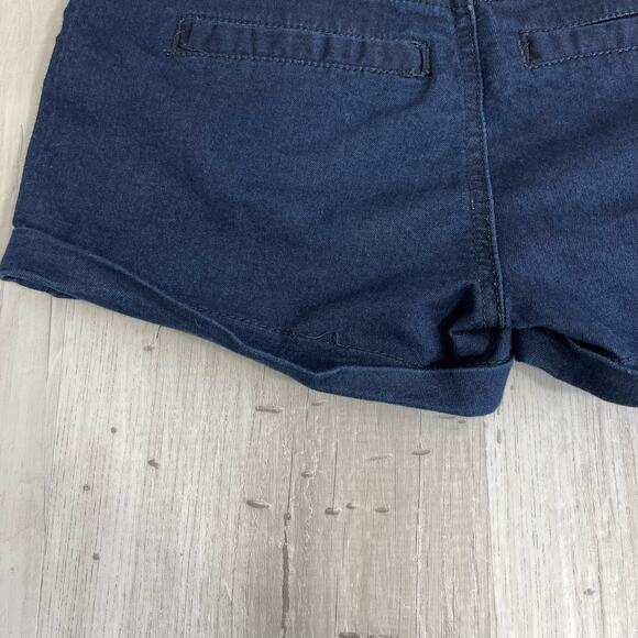 No Boundaries Dark Blue Double Button Shorts Size 1 - Picture 5 of 9